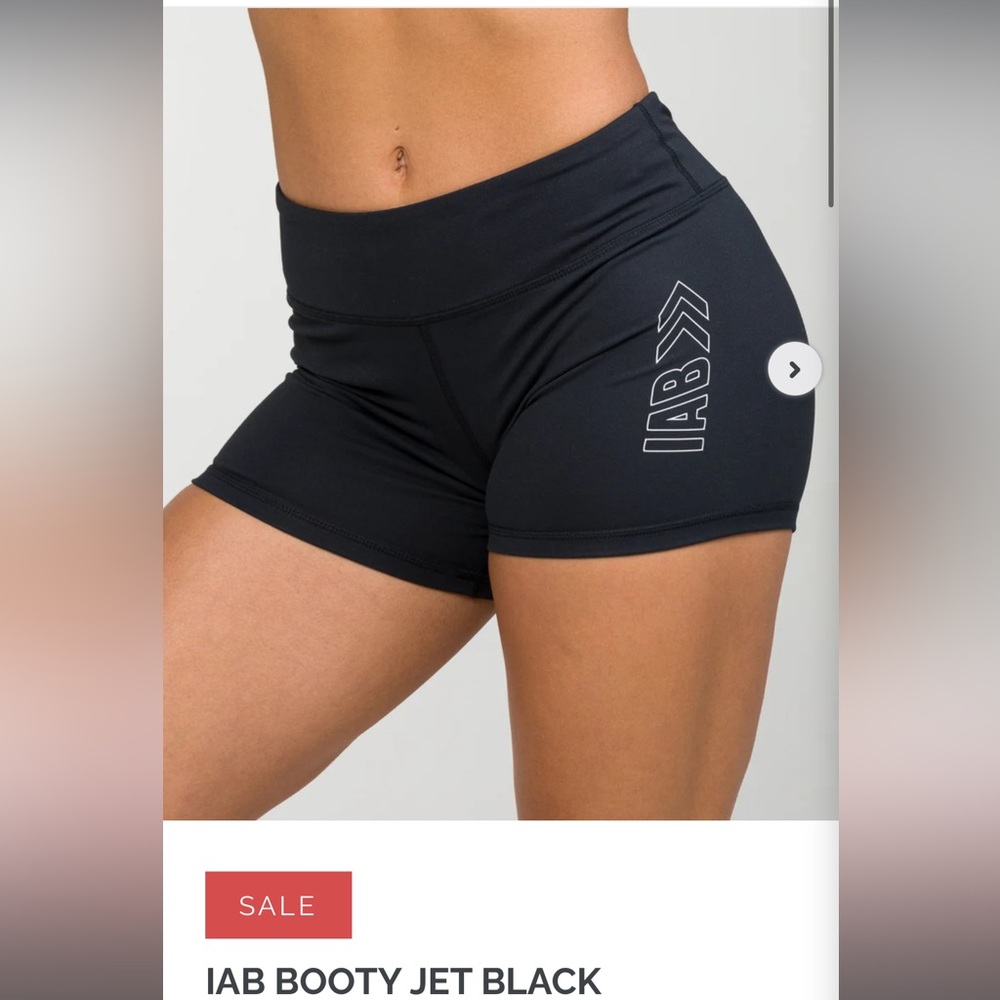 Women's Jet Black Booty Shorts